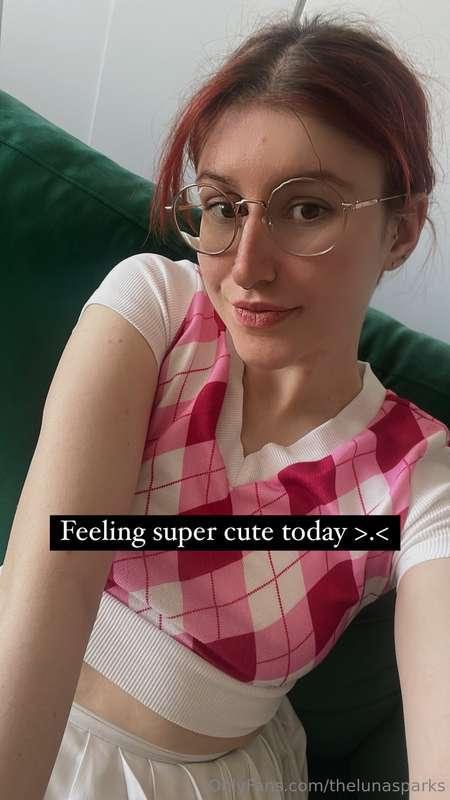Feeling cute today and bringing cute chaos since day one 🥵