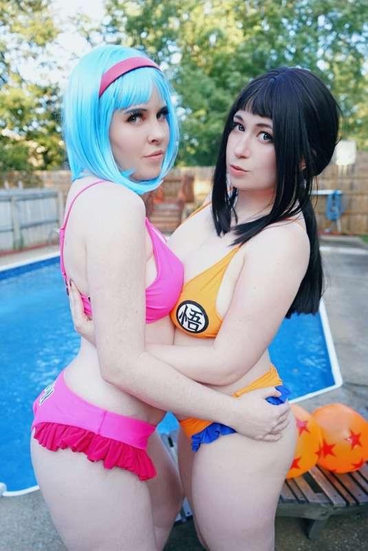 Come get wet with Chichi and Bulma 💦