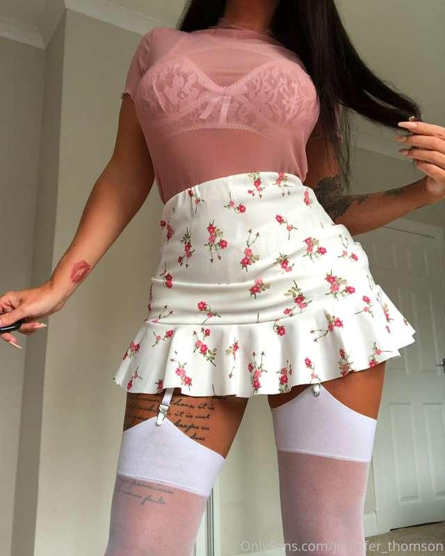 Do you like my white stockings?? They look beautiful next to..