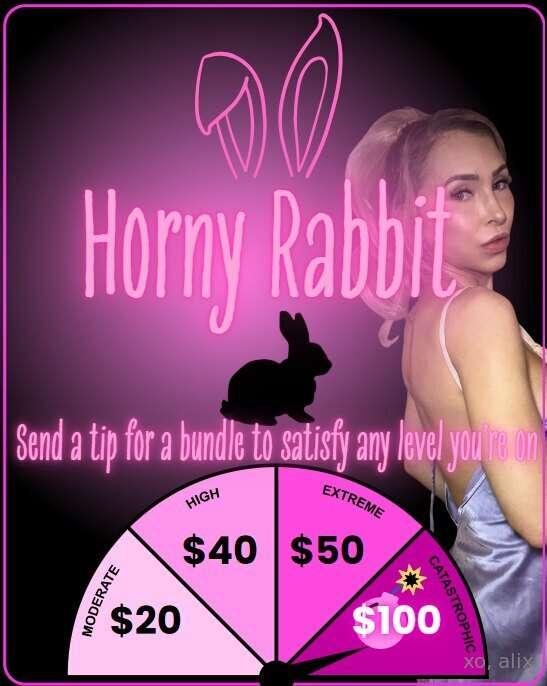 🐇Where are all my horny rabbits?🐇You read that right.. This ..