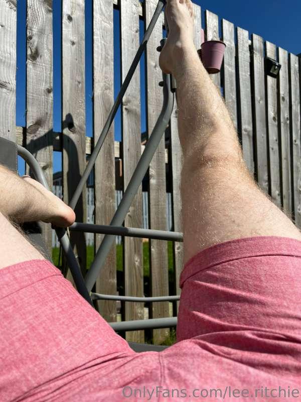 Sunny Scotland, decided I needed new shorts for this kind of..