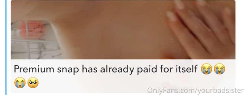 Premium snap is where it’s at! Tip for $50 to lifetime acces..