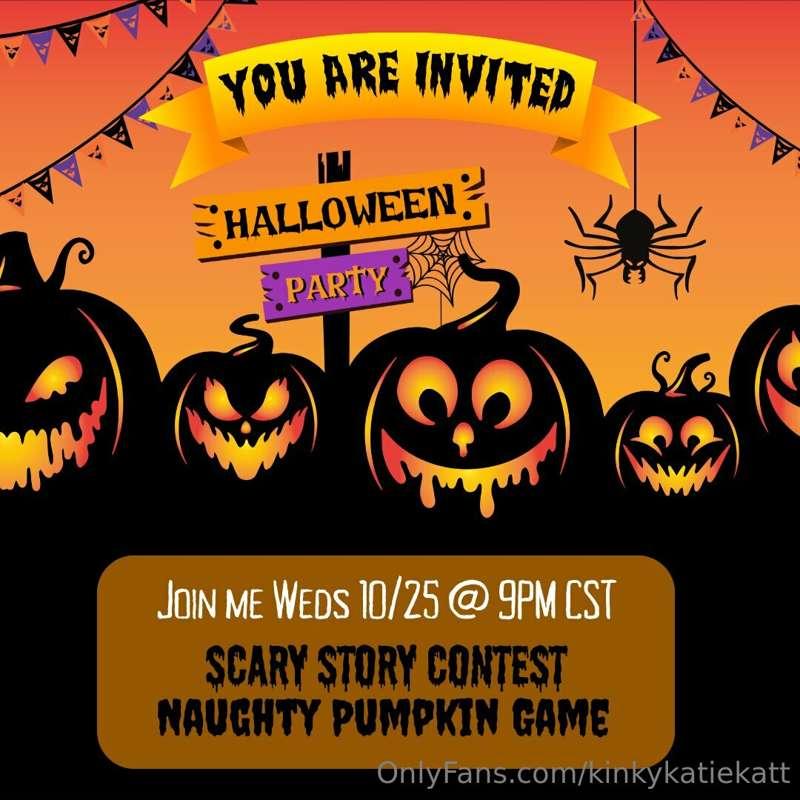 You are cordially invited to my Halloween party this Wednesd..