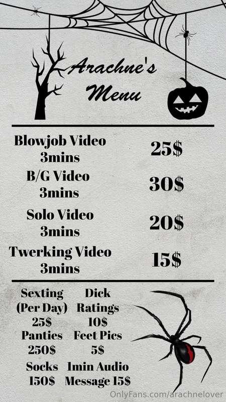 😘Menu is finally posted❤️ sorry to keep you guys waiting💋