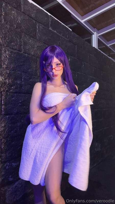 drying myself but still wet inside ;)