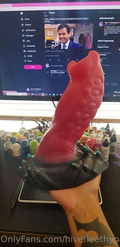 My Kroxigor cock finally arrived! 👀💖💖💖