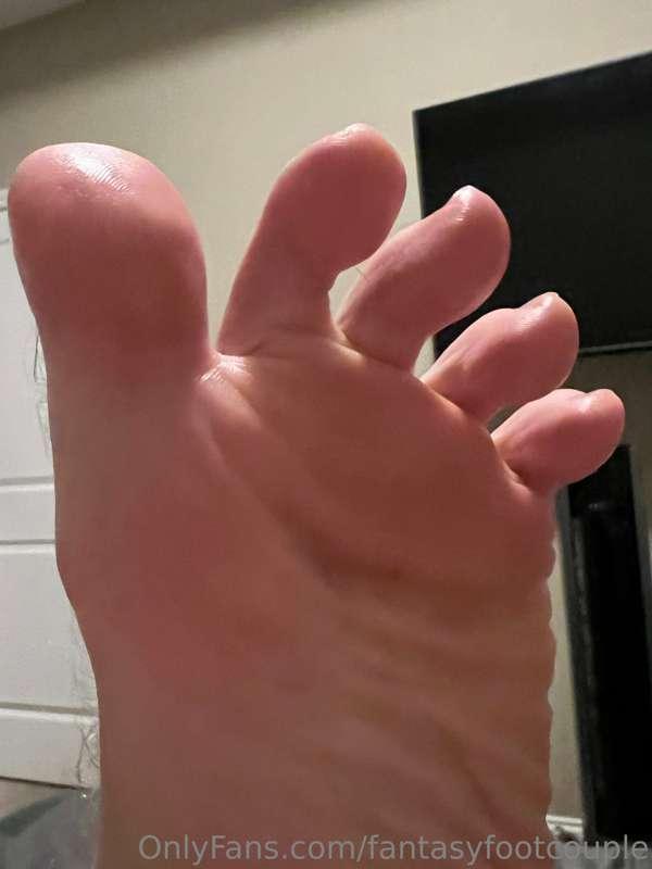 Close up detail of my toes