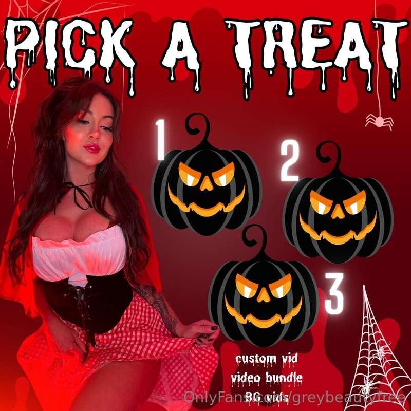 PICK A TREAT!!!👻🥳no tricks only treats, tip the post for you..