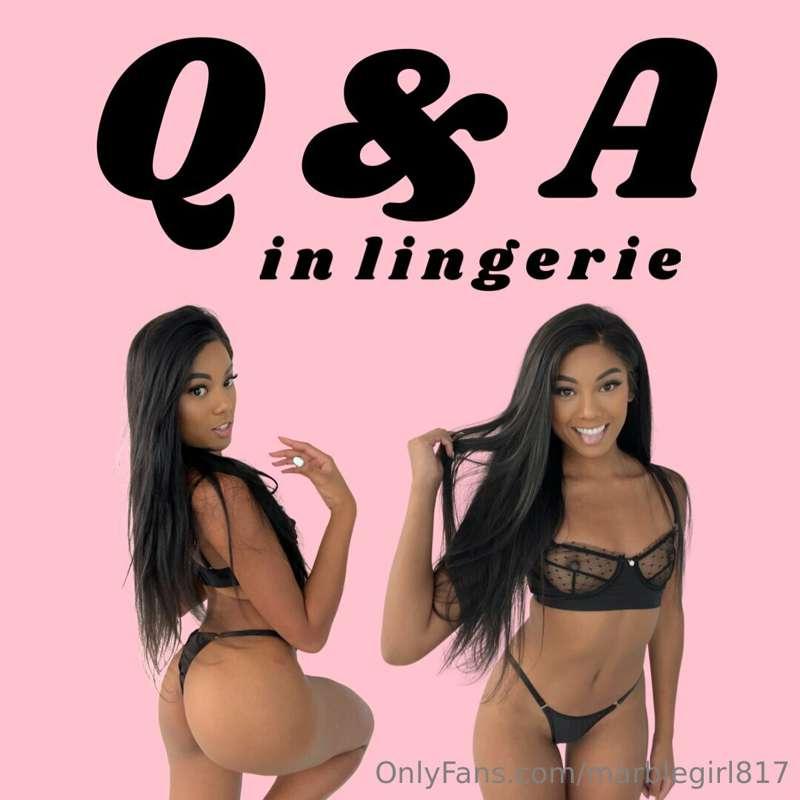 Hi! This week I’m going to be doing a Q&A video! Like and co..