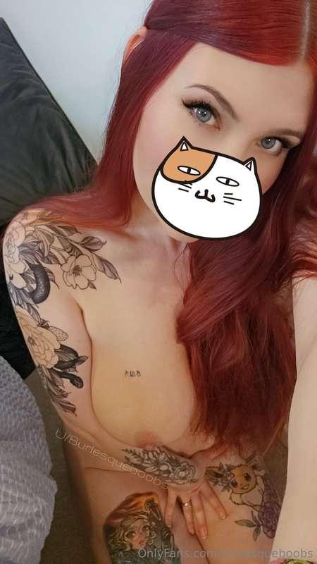 Pov: You wake up to me waiting at the foot of the bed to giv..