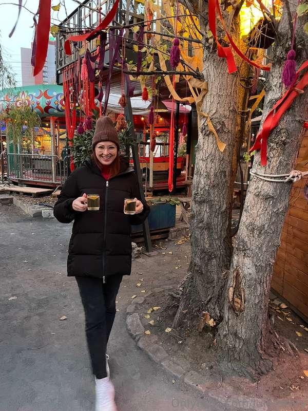 Ich war heute auf dem Weihnachtsmarkt warst du schon auf ein..