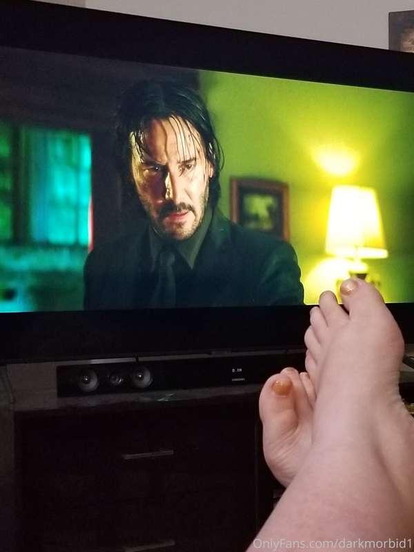 You could be my foot rest while I watch movies but you be pl..