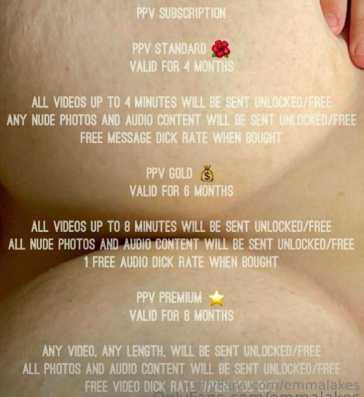 PPV subscription is made for those who buy my PPV videos via..