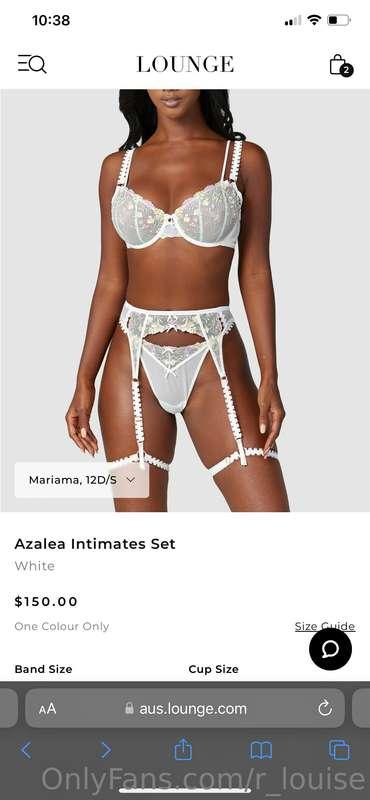 I’d really love if someone wanted to buy me this new lingeri..