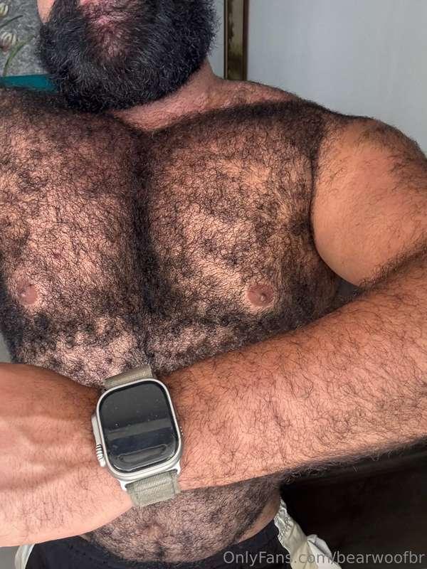 I want you to bite my hairy chest and run your tongue over m..