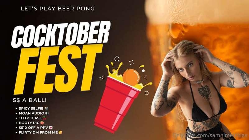 Welcome to Cocktober Fest 🍻🎃 Who’s brave enough to play Beer..