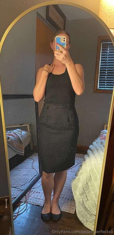 Todays work fit. Plus what I woke up in. Everything stripped..