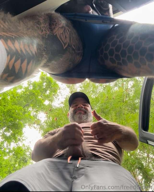 Just got plowed at the park by this hot otter daddy 🥵 @adamb..