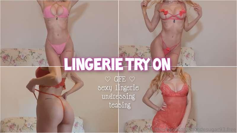 ***Girlfriend sexy lingerie try on*** I have so much lingeri..