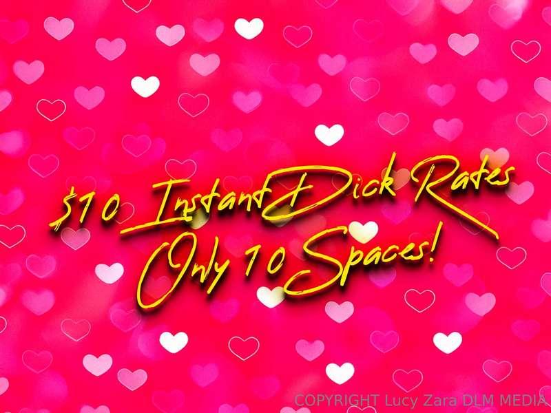 LIMITED EDITION $10 DICK RATES 😈😈😍😍 10 spaces - SENT TONIGHT..