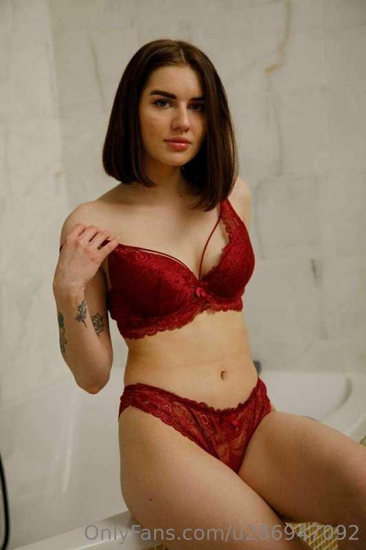 I love red underwear. Therefore, it was him who was taken to..