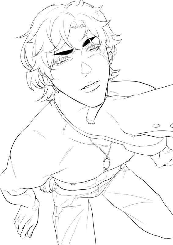 no idea for a title i just wanted to make sexy with tension art (WIP)