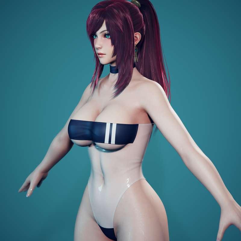 Another side project - Gris Swimsuit!