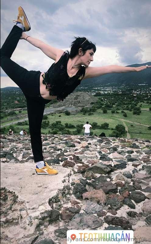 Yoga at Teotihuacan in 2019