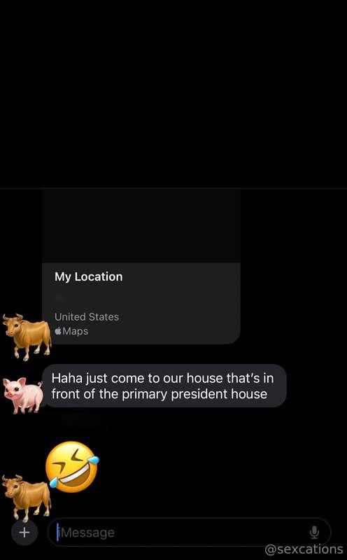 My text exchange with my bull as he lets me know his ETA. Ye..