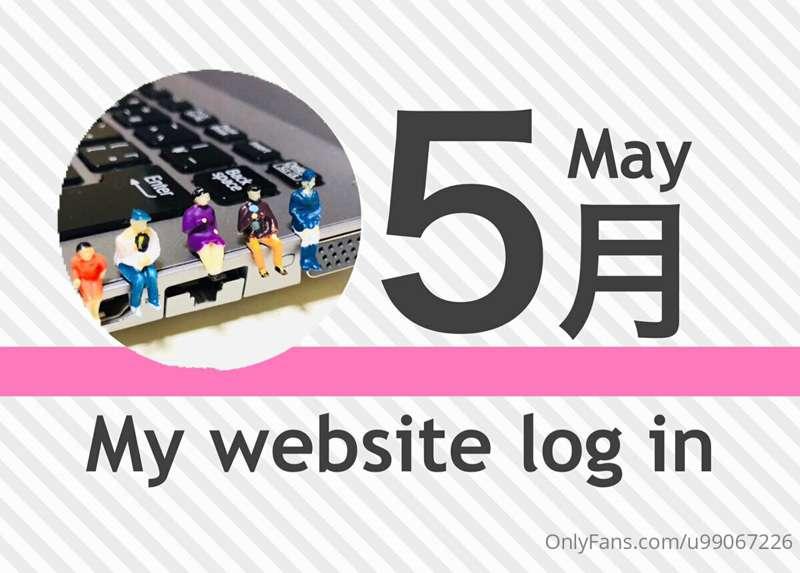 【5月May】Webサイトのパスワードについて/About website passwords  いつも応援ありがとうご..
