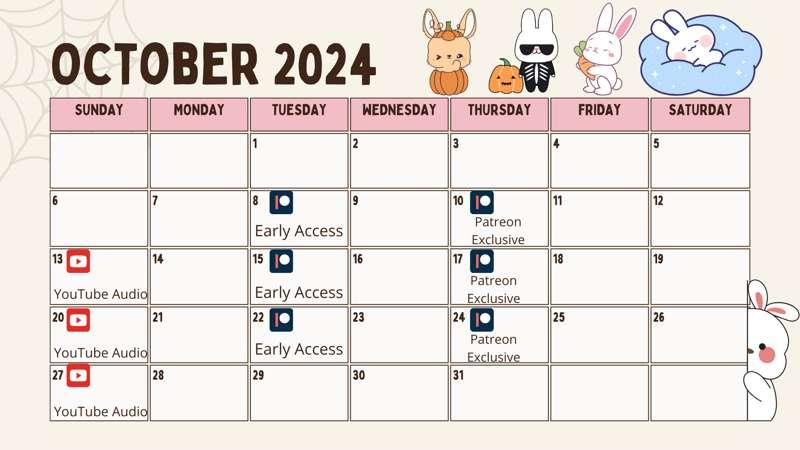 October Calendar!