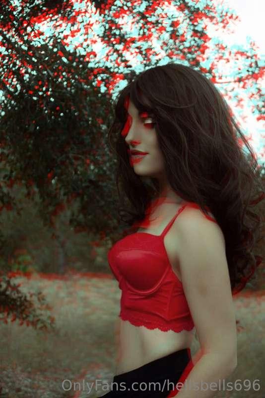 Would you follow this succubus through the woods 😈✨