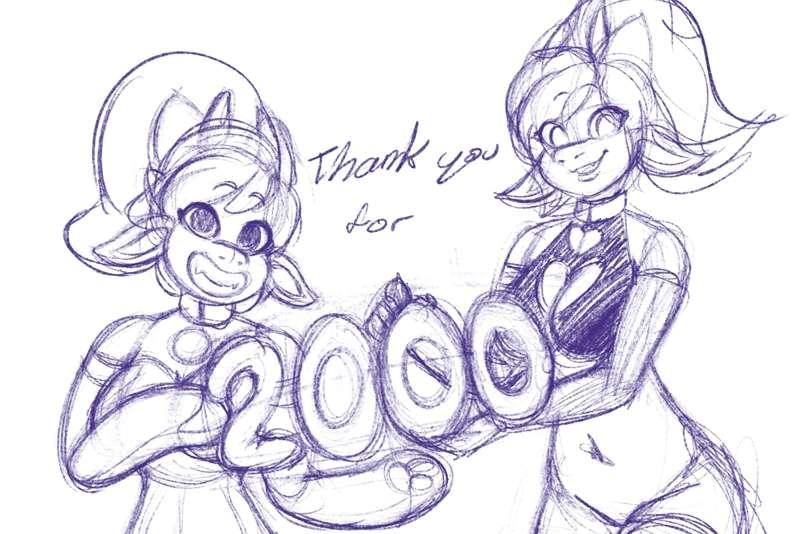 2K followers sketch