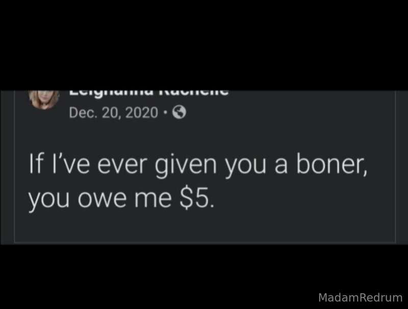 I know some of you owe me this 😉🍆💦