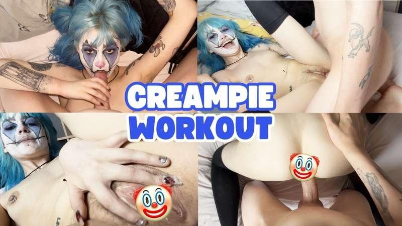 💦😈 DOUBLE CREAMPIE WORKOUT 😈💦

Calling all clown creampie lovers!

In this NEW video, horny petite clowngirl - Bean - sucks and fucks a HUGE cock before receiving two big fat creampies to her clussy.

Video includes:

• Multiple creampies
• Face fucking and hands-free blowjob
• Tied up naked
• POV creampie and fucking
• Creampie close ups
• Thigh high socks 

Unlock and enjoy (twice!) 👀💦💦

🔥 VIPs get all of our vids unlocked 🔥

Xo Belle

#fyp #clown #clowngirl #clownmakeup #hairy #petite #bluehair #POV #creampie #doublecreampie #hairy #sextape #couple #clownporn #british @cute_bean_ting @Omegegg