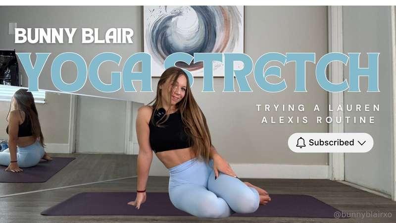 cum do some yoga with me 😘