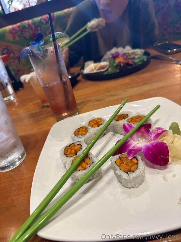 I love sex how I love my sushi....raw ;) hahaha