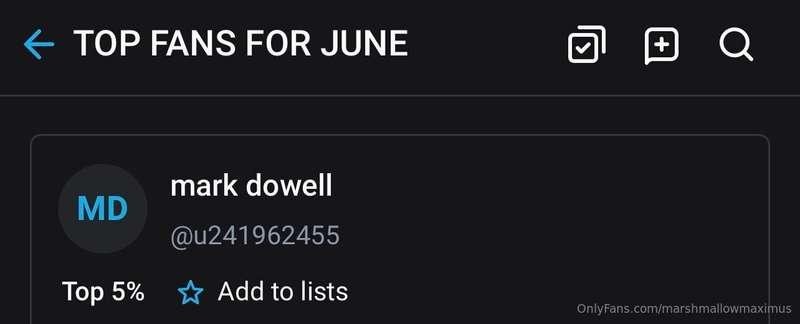 Thank you for being my top fan of June, Mark!! @u241962455 🩷..