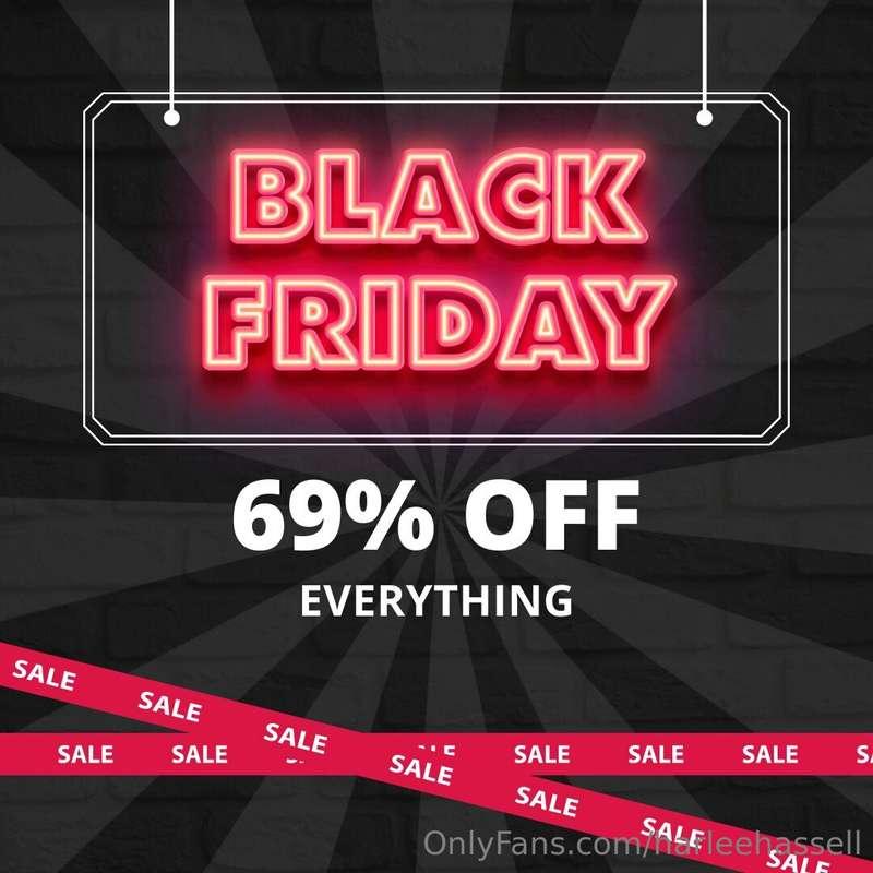69% OFF EVERYTHINGGGG TODAY! 🤩🔞