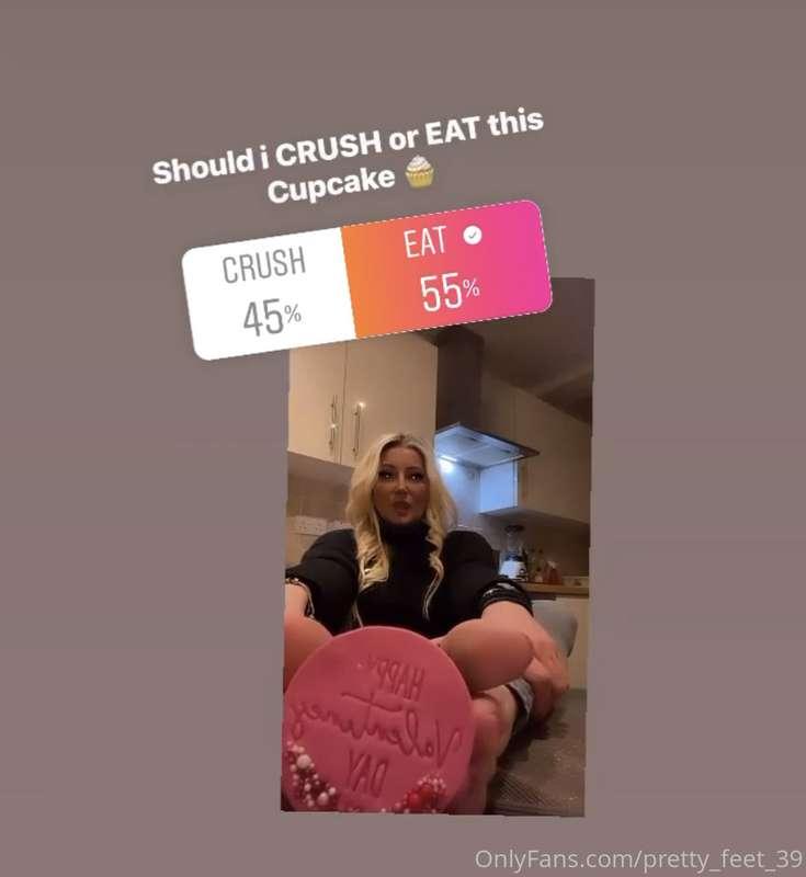 So you guys (not everyone from here) voted TO EAT the Valent..