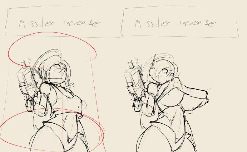 [WIP, NSFW] Curly's Missile Upgrade, and a Cesil WIP
