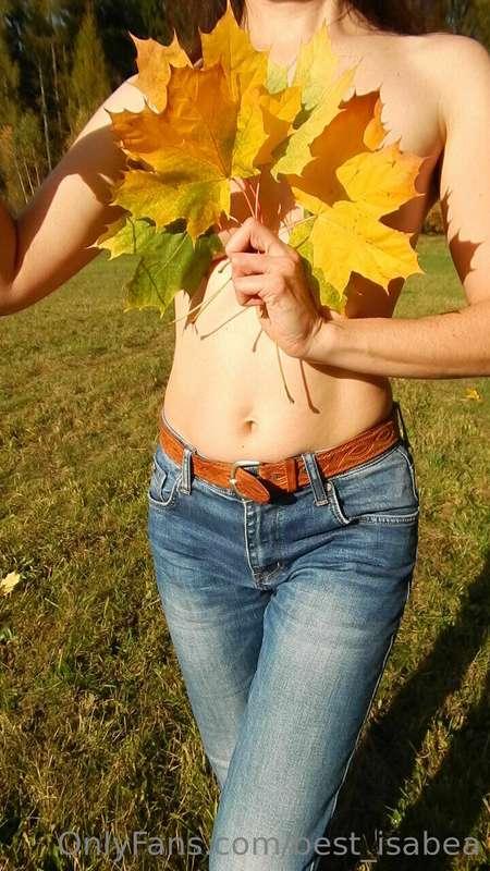 Wonderful autumn colors and my body. Would you like to see i..