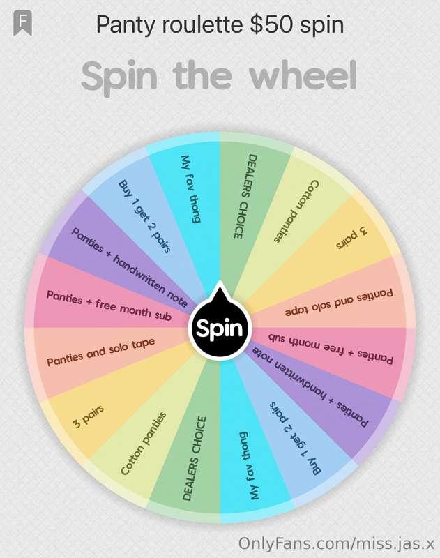 Doing a little sale on my spin wheel! $20 to spin today only..