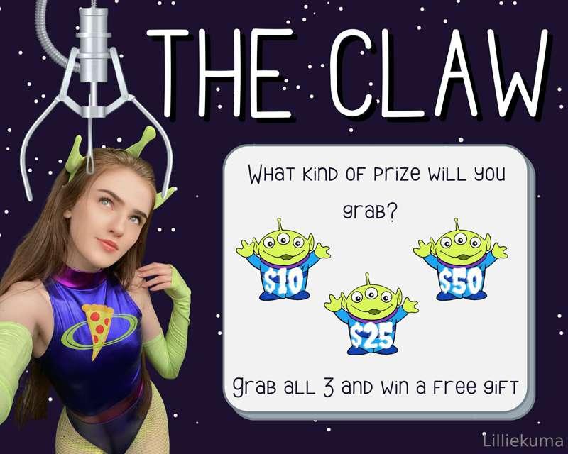 ***The CLAW*** 🕹️👽 what kind of sexy prizes will you win? I ..