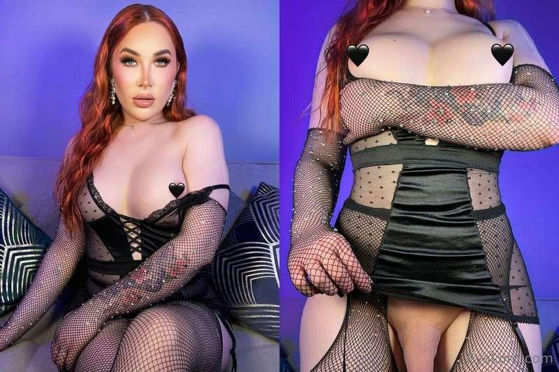 My trans girlfriend loves fucking curious guys with her thic..