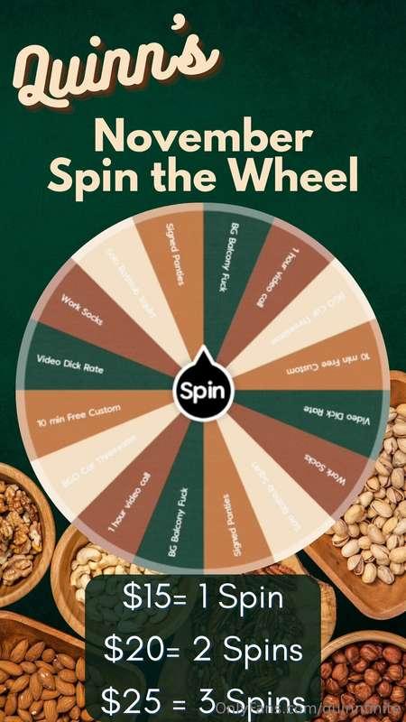 NOVEMBER SPIN THE WHEELI 💦FAILED💦 No Nut November, I want to..