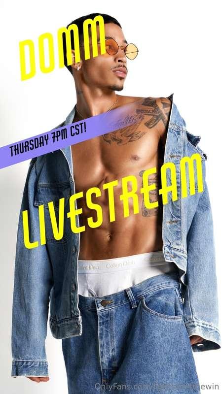 **Domm’s debut live session… 😏 Don’t miss it!** ... 😏 🚨💦 ***..