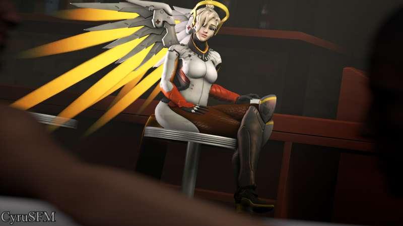 Mercy fan service at the VIP Lounge