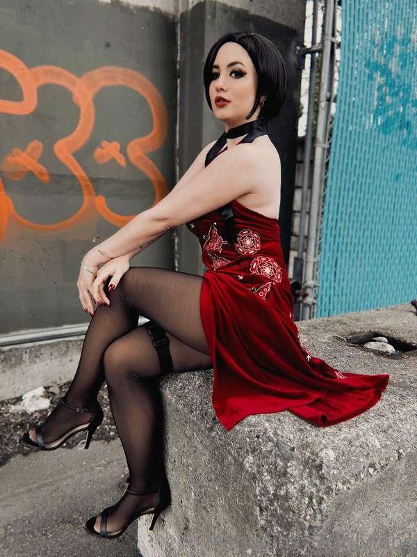 That bitch in the red dress ❗️  Ada Wong for my October Patr..