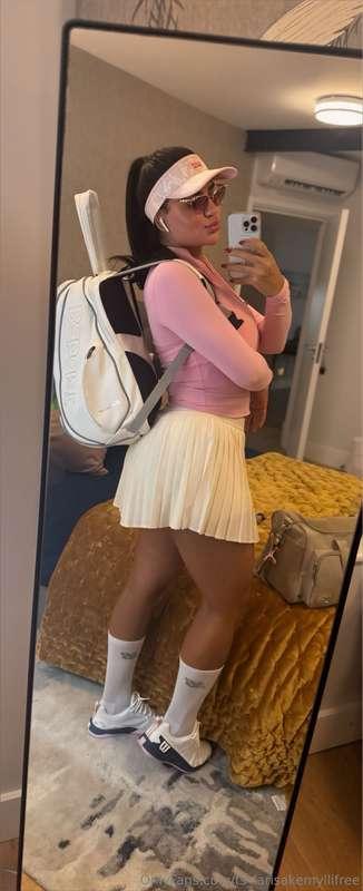 Serving looks just as well as I serve aces! 🎾